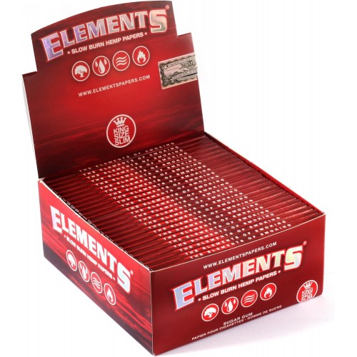 Comprar Elements Red (Cáñamo) KS Slim (50 pks a Box 33L)